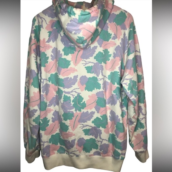 Teddy Fresh 1.0 SOLD OUT/RARE Size M Pastel Muted Camo Leaves Hoodie 2019 - Picture 12 of 16